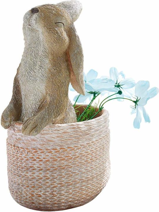 Produktbild Loberon Übertopf Merisette grau (32.50 x 19.50 x 41 cm)
