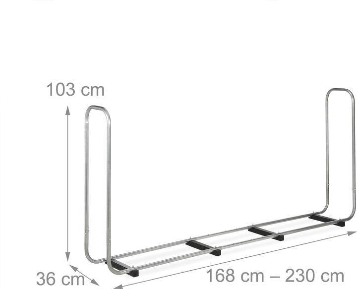 Produktbild Relaxdays Kaminholzregal (230 x 36 x 103 cm)