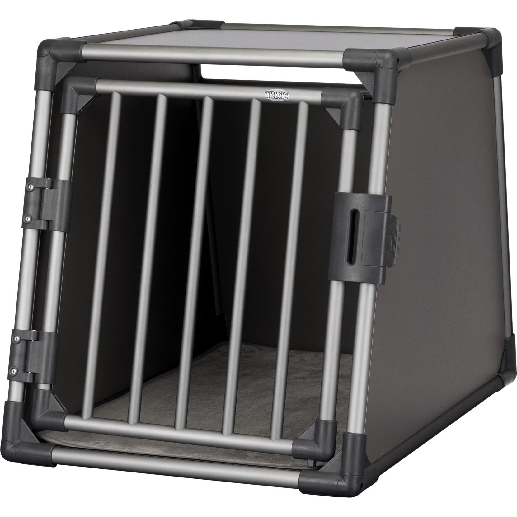Comparer les prix de Cage de transport Trixie en aluminium pour chien, gris foncé - taille M-L