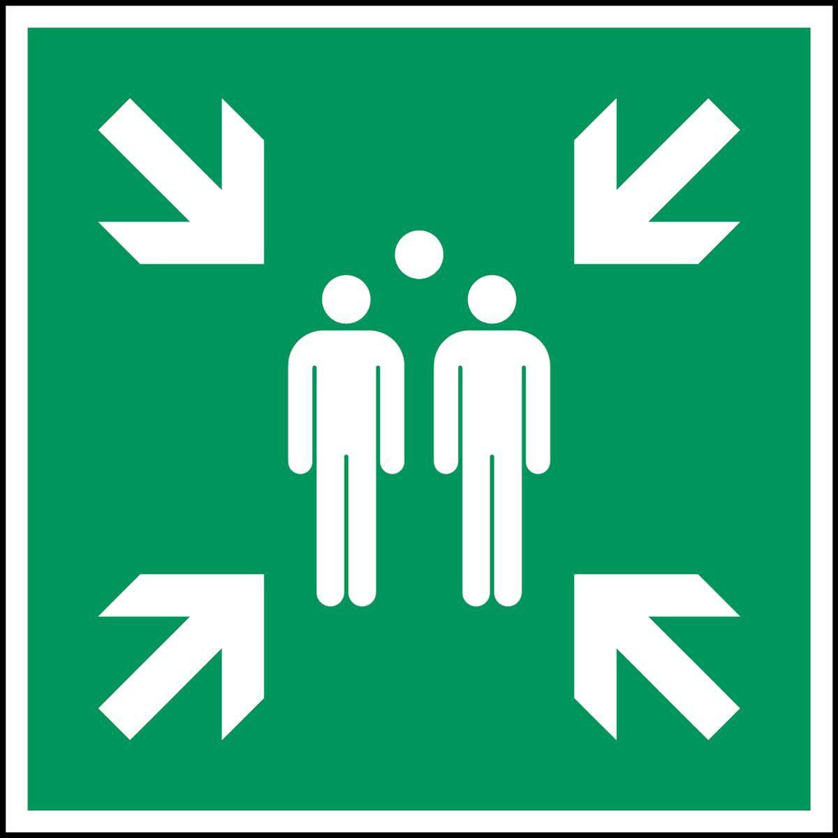 Brady, Etiketten, Evacuation assembly point -