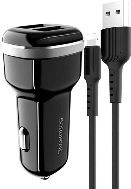 Borofone Connettori 2x USB-A 2,4 A (BFO-BZ13-L-B)