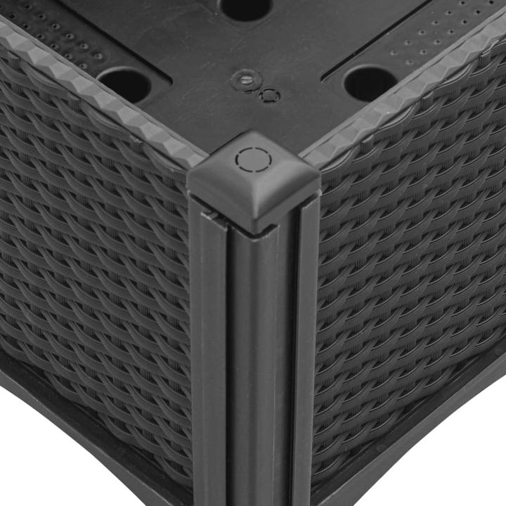 Image du produit vidaXL Bac à plantes avec treillis PP