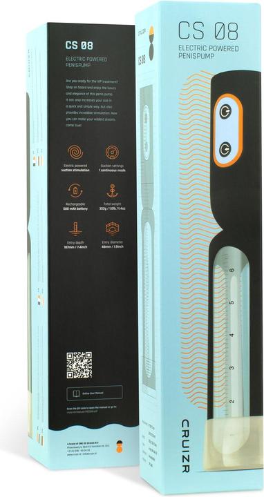Actual product image Cruizr CS08 Penispumpe mit Saugfunktion