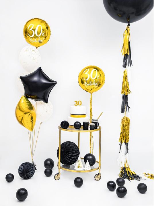 Produktbild Partydeco Ballon 30 Jahre Aluminium in Gold (1 x)