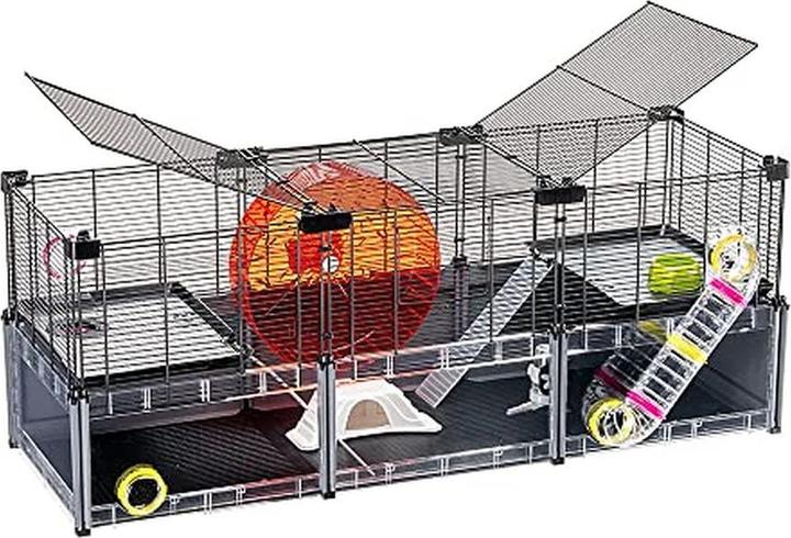 Actual product image Ferplast Multipla Hamster Large grey, 107.5x37.5x h 42cm (1 pc)