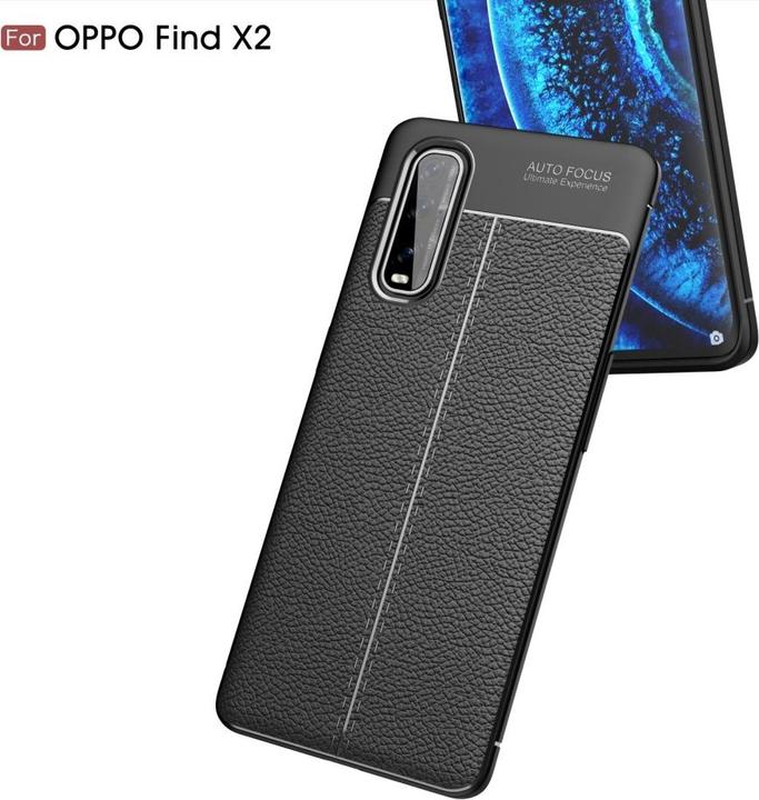 Produktbild Screenguard Oppo Find X2 Hülle Leather Design TPU Cover (Oppo Find X2)