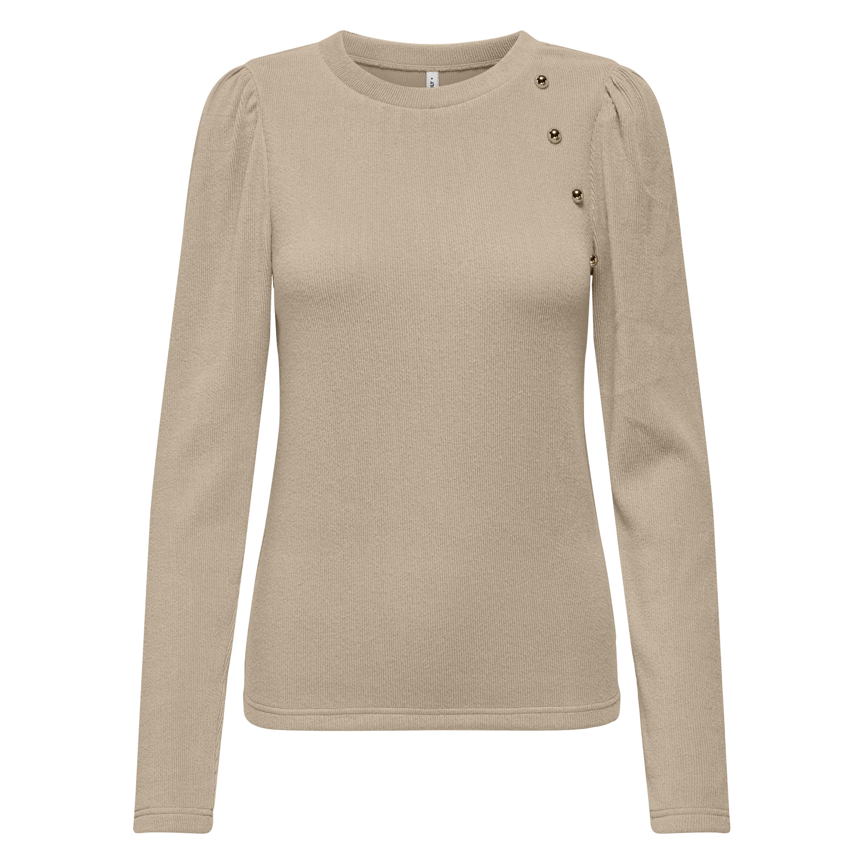 Only, Pullover, Onlnanna L/S Puff Detail Top Cs Swt, (S)