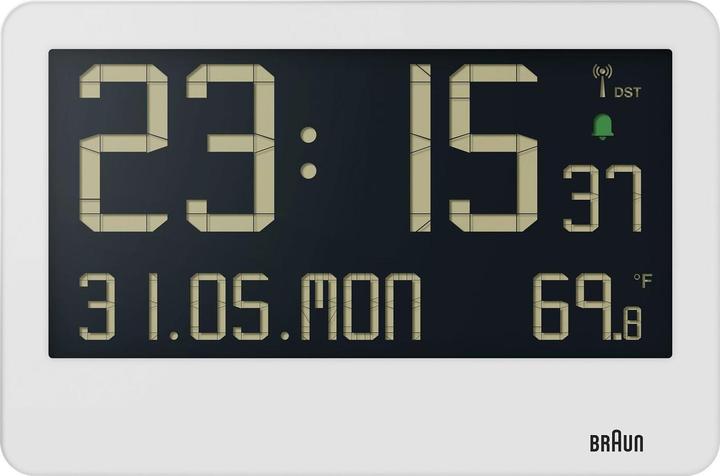 Actual product image Braun Wall Clock. Function White