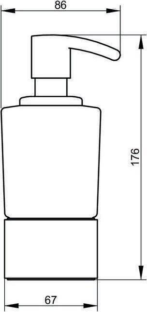 Produktbild Keuco Seifenspender Elegance stehend 11653019001 verchromt