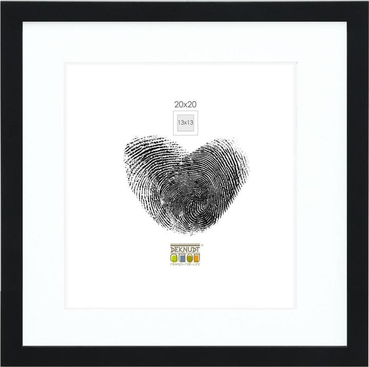Produktbild Deknudt S66KF2 P1 20x20 Holz schwarz mit Passepartout (20 x 20 cm)