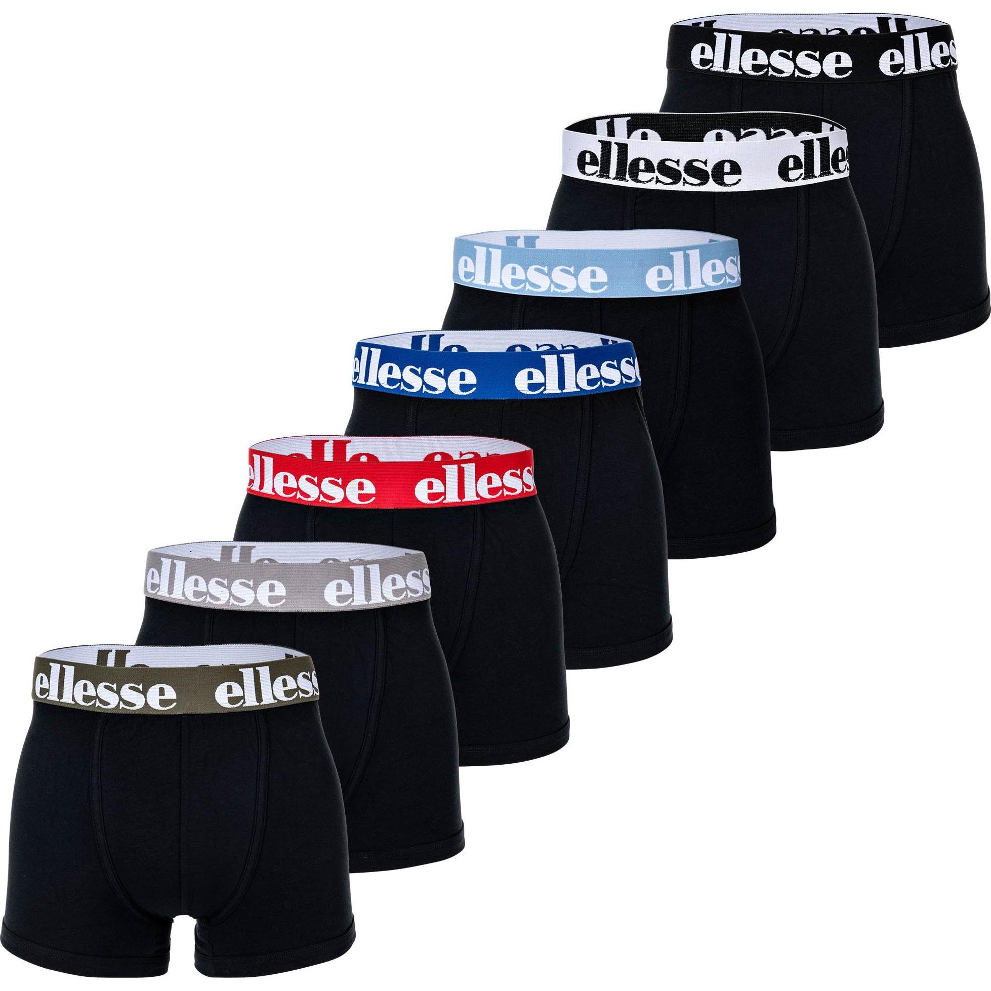 Ellesse, Herren, Unterhosen, Boxershort Casual Stretch, Mehrfarbig, (5XL, 7er Pack)