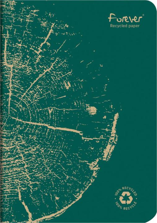 Image du produit Calligaphe Carnet piqué FOREVER PREMIUM 100% recyclé A5 96 pages petits carreaux papier recyclé blanc 90 g - As (A5, Quadrillé)