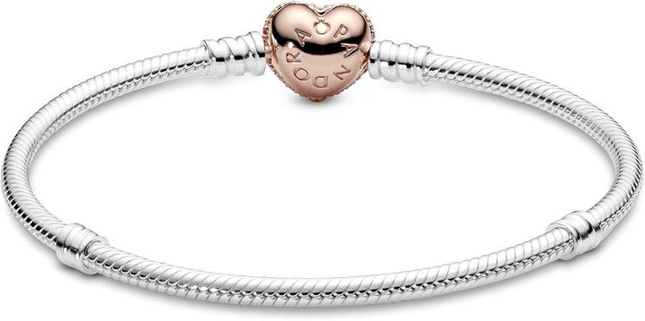 Immagine prodotto Pandora Bracciale con chiusura a cuore (19 cm, Argento)