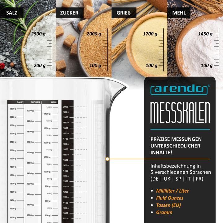 Produktbild Arendo Messbecher (2000 ml)