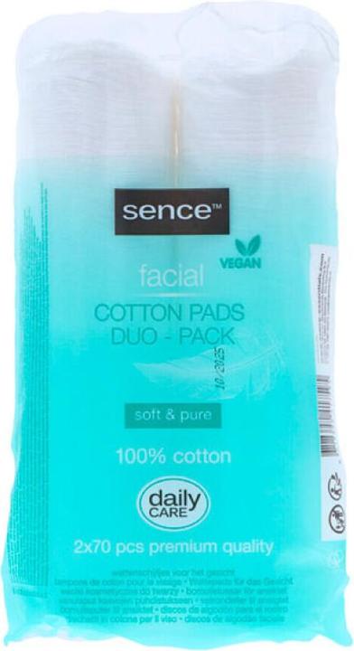 Basic SenseBeauty Baumwollpads 70 Stück - 2er-Pack