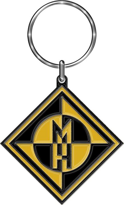Actual product image Machine Head Diamond Logo Metal Keyring