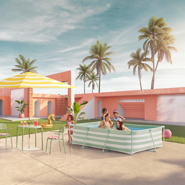Image du produit Swim Essentials Piscine de luxe à bandes vertes (300 x 200 x 75 cm)