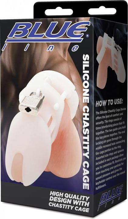 Actual product image Blue Line C&B GEAR Silicone Chastity Cage