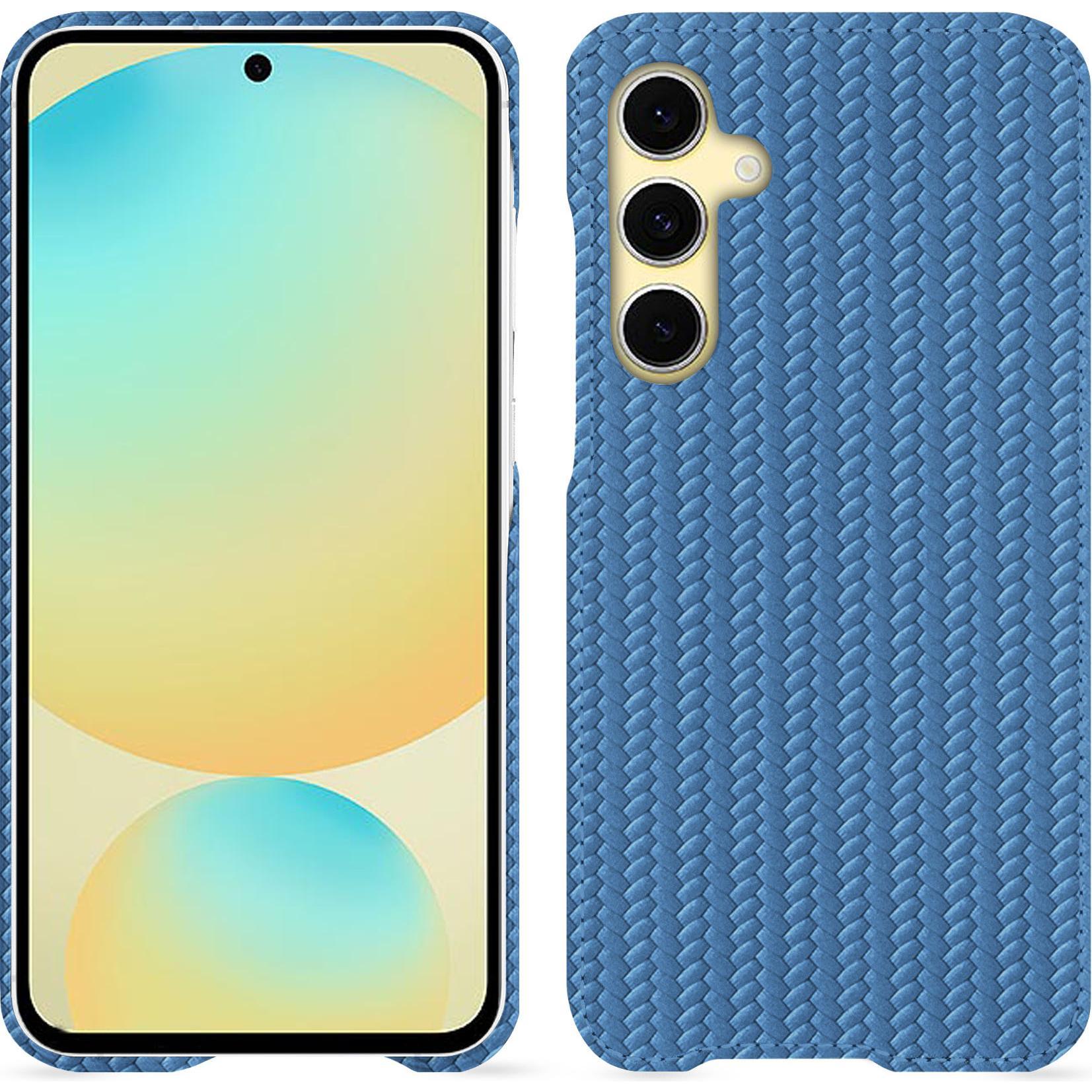 Noreve Lederschutzhülle (Samsung Galaxy S24 FE), Smartphone Hülle, Blau