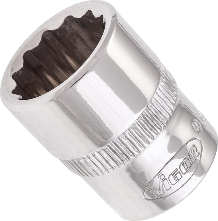 Produktbild Vigor Doppelsechskant Steckschlüsseleinsatz ∙ V7538-15 ∙ Vierkant10 mm (3/8 Zoll) ∙ Aussen Doppel-Se… (15 mm)