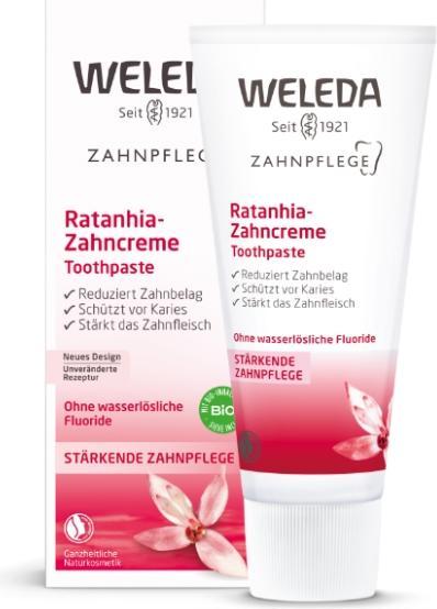 Productafbeelding Weleda Ratanhia tandpasta (75 ml)
