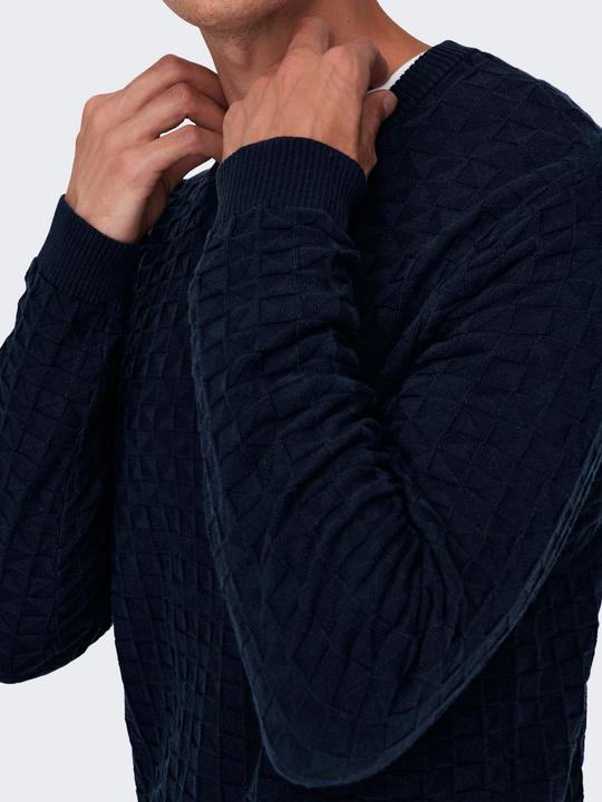 Produktbild Only & Sons Onskalle Reg 12 Struc Crew Knit Noos (S)