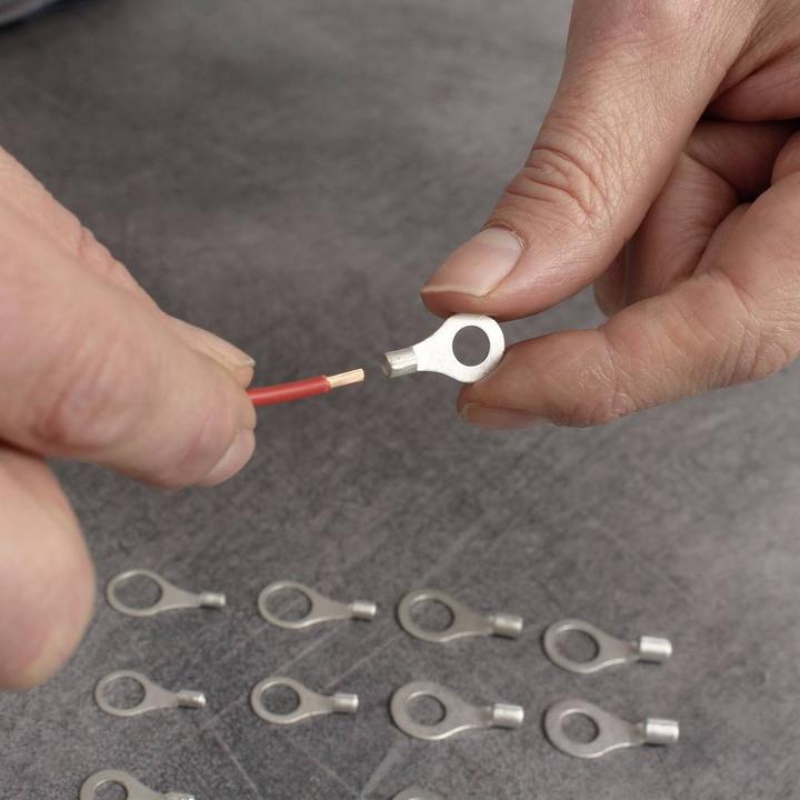 Produktbild Quadrios 23C501 Ringkabelschuh Querschnitt (max.)=2.5 mm² Loch-Ø=4.3 mm Unisoli