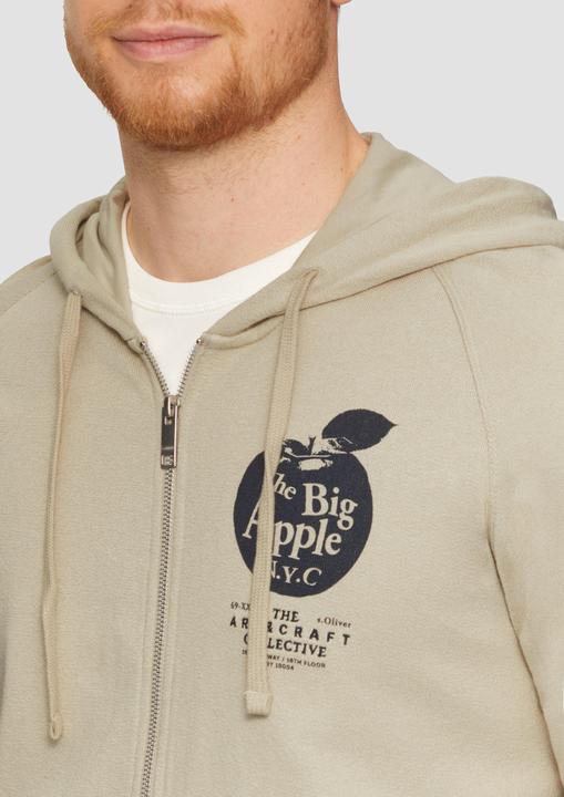 Image du produit s.Oliver Sweatshirt Jacke Leichte Sweatjacke mit Kapuze und Artwork (L, S)