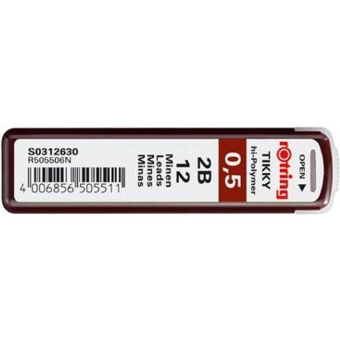 Thumbnail - Rotring, Bleistift, Tikky (0.50 mm, 2B, 12 x)