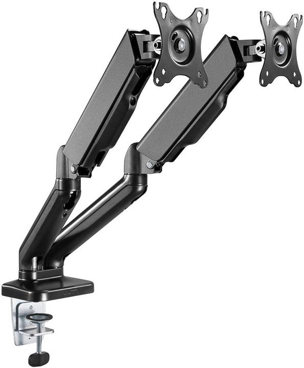 Actual product image Goobay Double monitor mount with gas pressure spring (Table, 32", 9 kg)