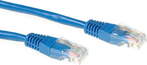 Actual product image ACT Blue 1.5 meter LSZH U/UTP CAT6A patch cable with RJ45 connectors. Cat6a u/utp lszh blue 1.50m (U/UTP, CAT6a, 1.50 m)