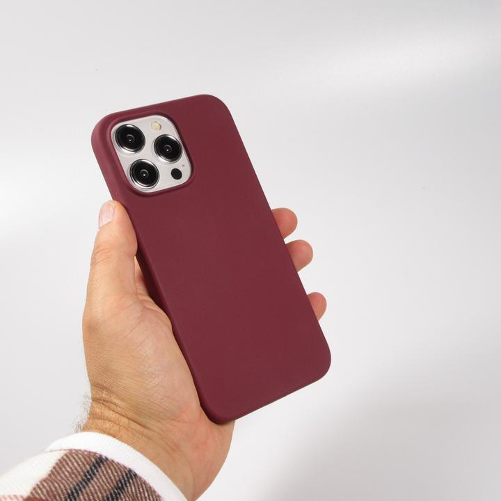 Produktbild PhoneLook Hülle Soft Touch Bordeaux (Apple iPhone 15 Pro)