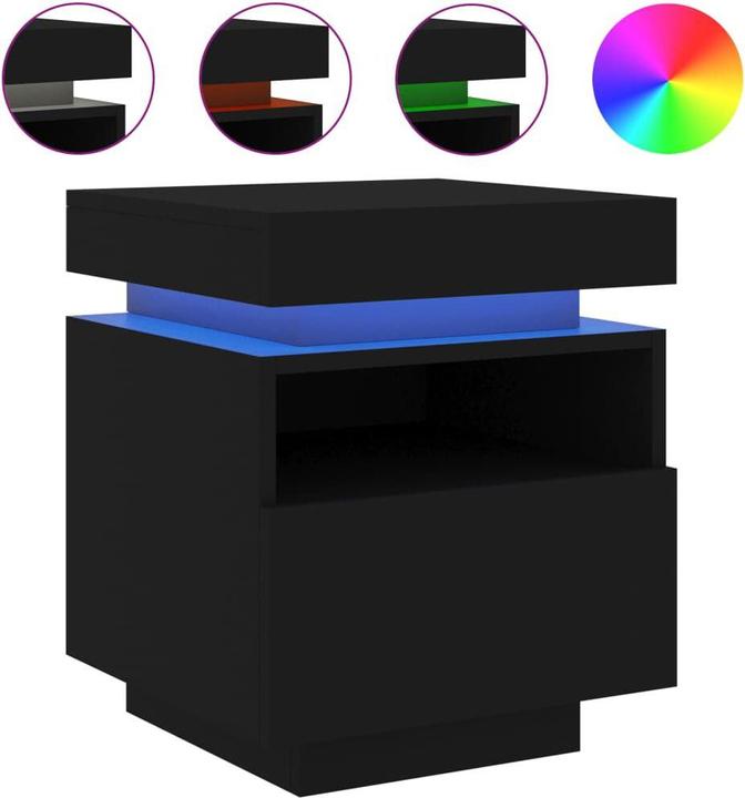 Immagine prodotto VidaXL Comodino con luci LED (39 x 40 x 48,5 cm)