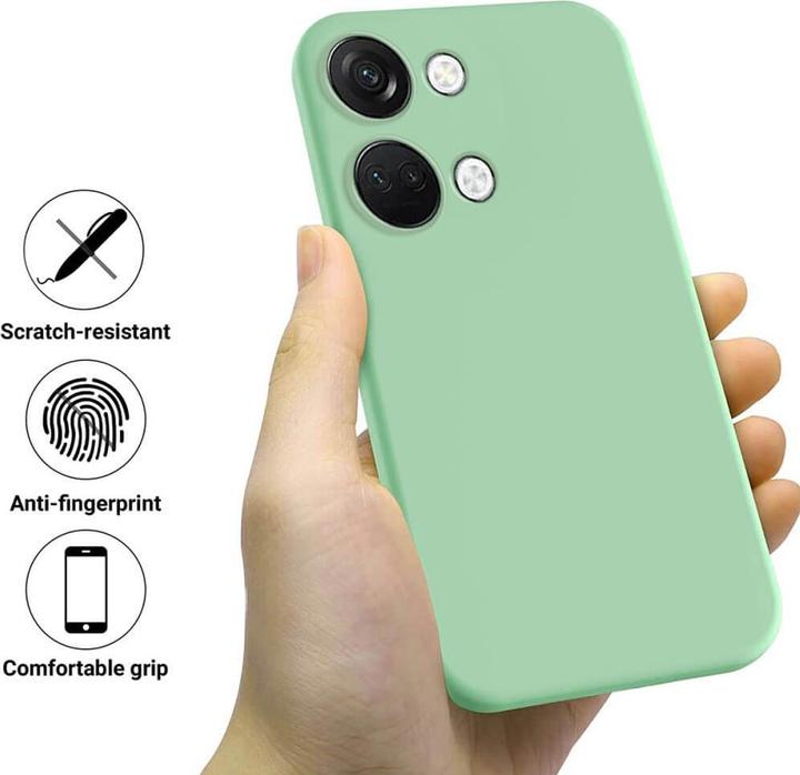 Actual product image Cover-Discount OnePlus Nord 3 - Silicone rubber case green (OnePlus North 3)