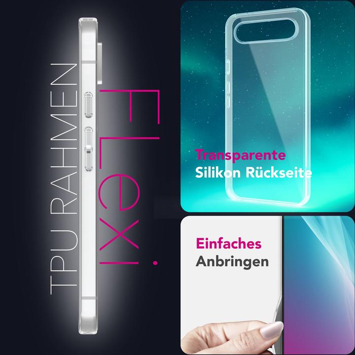Actual product image Nalia AirFlex - Strapazierfähige Klare Silikon Hülle - Crystal Clear TPU Case (Google Pixel 9 Pro XL)