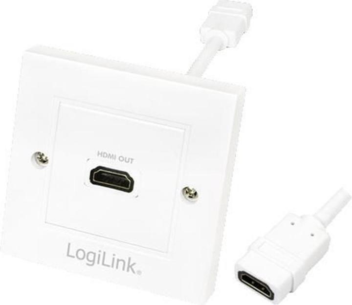 LogiLink AV HDMI-Adapter – HDMI-Baltas (AH0014) (0.18 m, HDMI)
