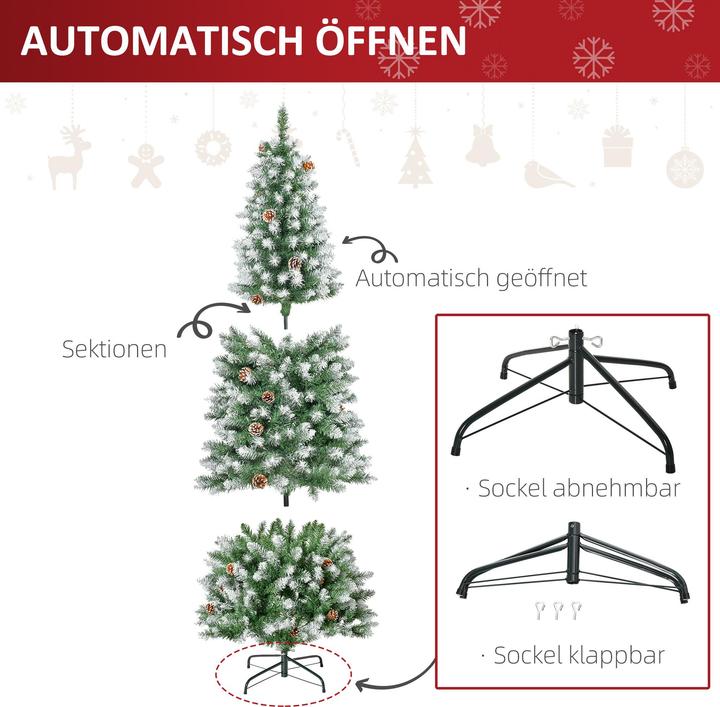 Actual product image Homcom Christmas tree (180 cm)