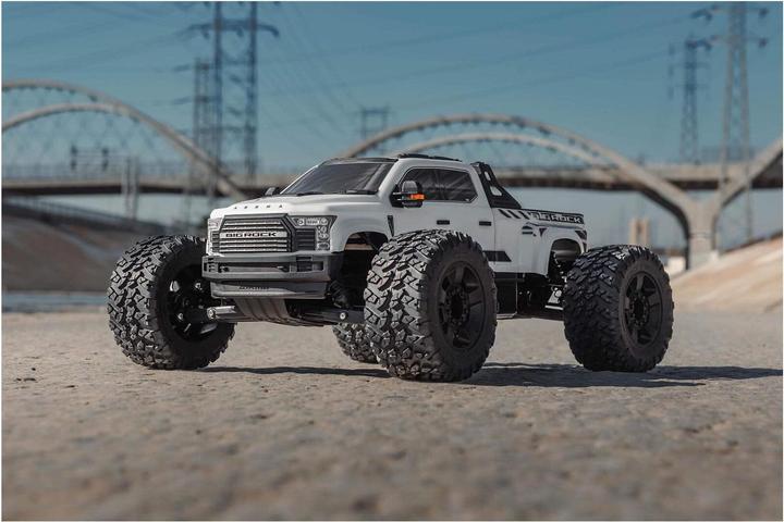 Produktbild Arrma Monster Truck Big Rock 6S Weiss, ARTR, 1:7 (ARR Almost-Ready-to-Race)