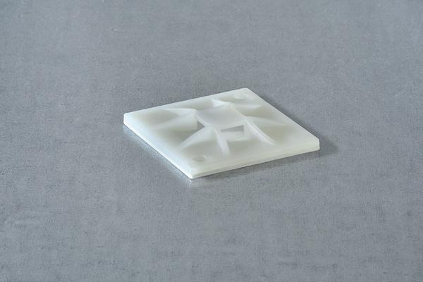 Produktbild HellermannTyton Montagesockel Q-Mount klebend 40x40mm (Klettkabelbinder, 40 mm, 50 Stk.)