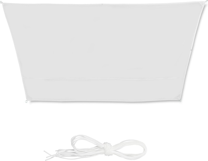 Relaxdays White Trapeze Shade Sail