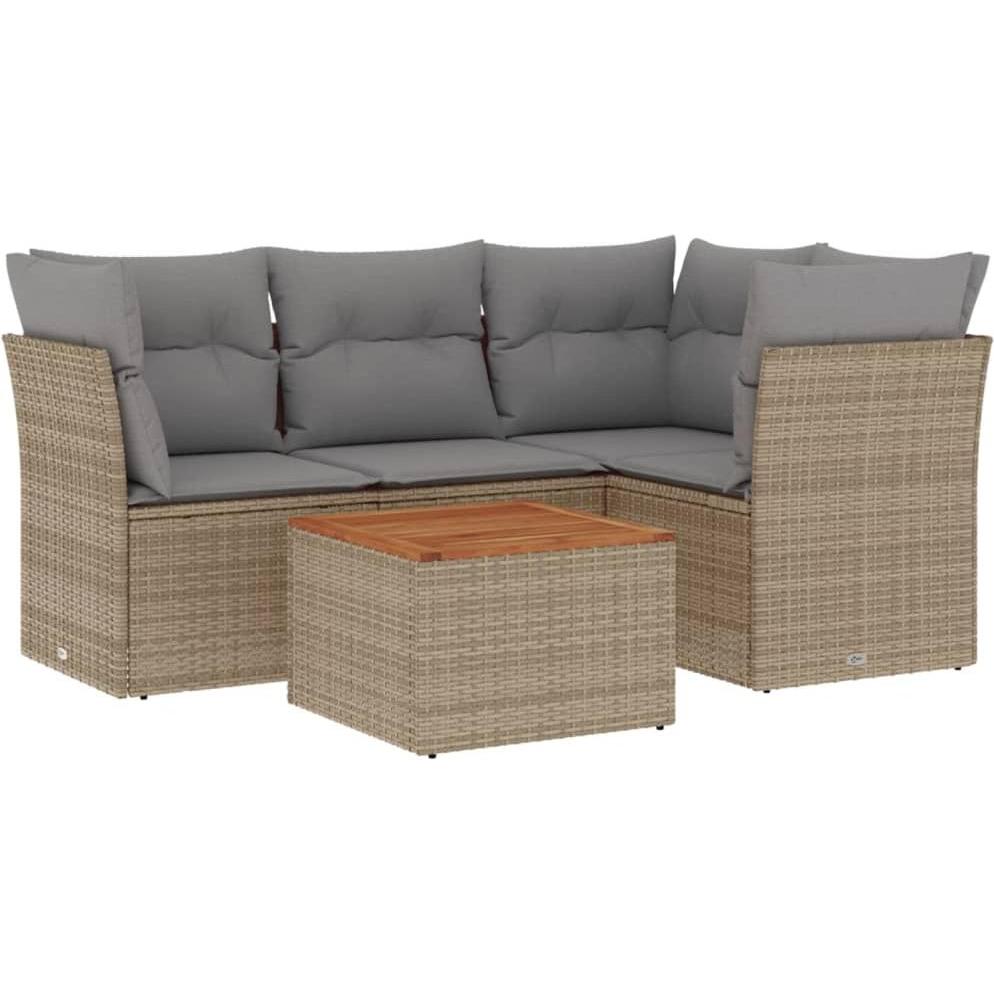 VidaXL, Gartenlounge, 10-tlg. Garten-Lounge-Set mit Kissen