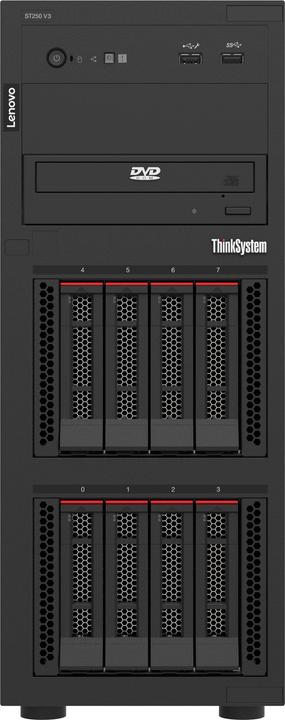 Actual product image Lenovo ThinkSystem ST250 V3 1xIntel Xeon 6353P 8C - Server - 2,7 GHz (16 GB, Tower Server)