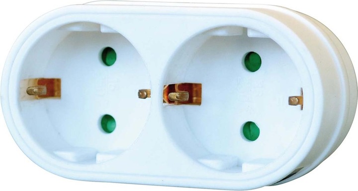 Actual product image Brennenstuhl Geerdeter Adapterstecker (CEE 7/7, 2 x)