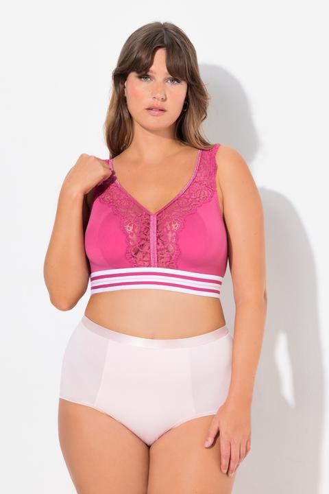Produktbild Ulla Popken Minimizer-Bralette, Spitze, ohne Bügel (100 D)