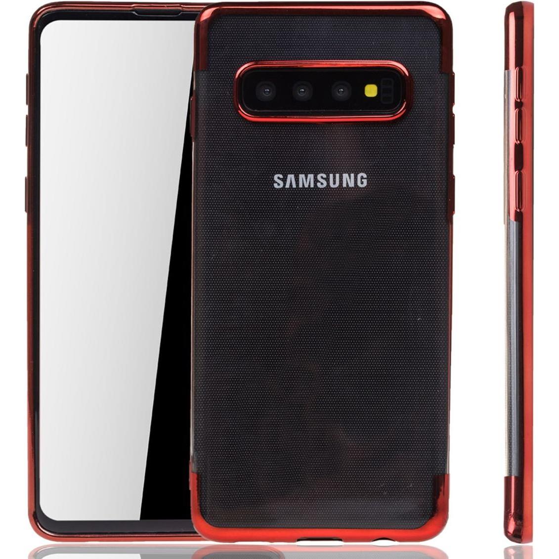 König Design Handyhülle für Samsung Galaxy S10 Case Cover Schutztasche Schutzhülle Bumper Rot (Samsung Galaxy S10+), Sma...