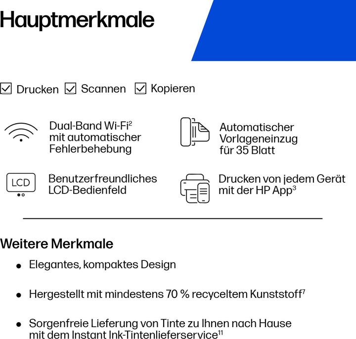 Produktbild HP DeskJet 4320 All-in-One (Tintenpatrone, Farbe)