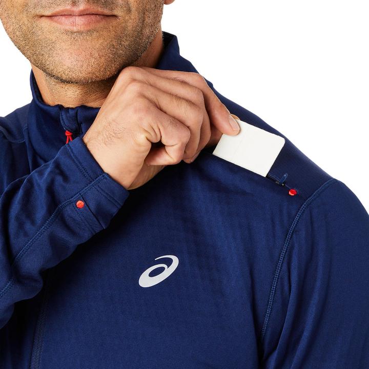 Actual product image ASICS Performance ROAD WINTER 1/2 ZIP TOP Men BLUE EXPANSE (S)