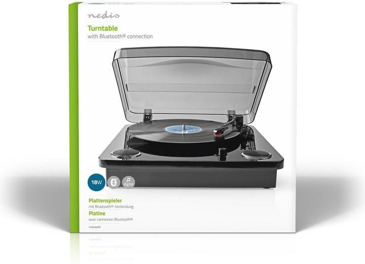 Immagine prodotto Nedis Giradischi, Altoparlanti 18W, Bluetooth, Porta di memoria USB (Manuale)