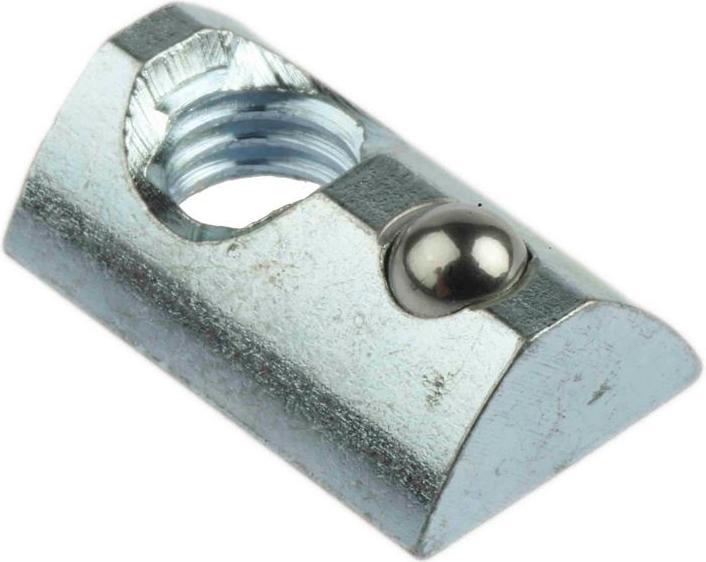 Actual product image RS PRO Roll-in T-slot 8, M8, spring, steel