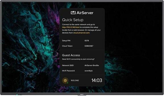 Actual product image NEC MultiSync M861 AirServer (3840 x 2160 Pixels, 86")